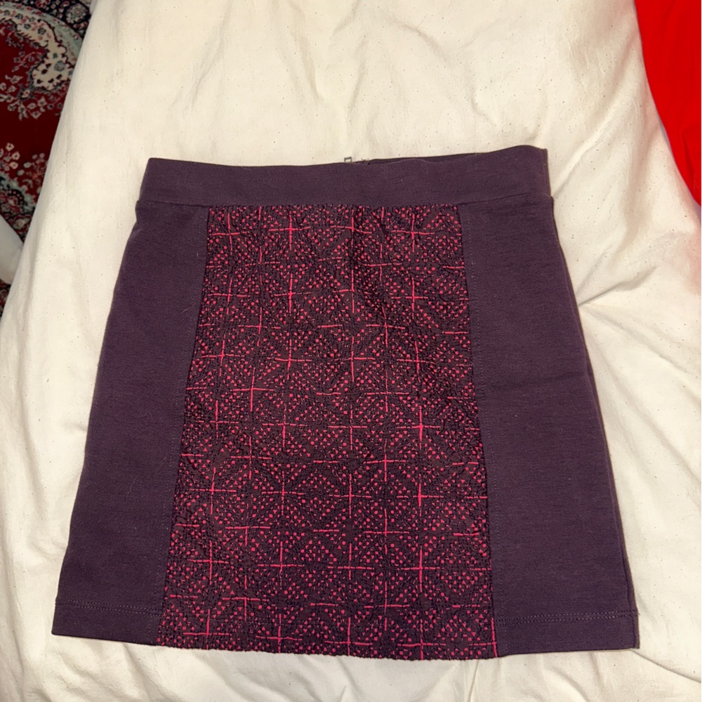 Purple mini skirt